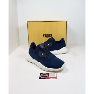 Size 8UK/9US - Fendi Monster Eyes Black Fabric Sneakers💙 Retail $900!